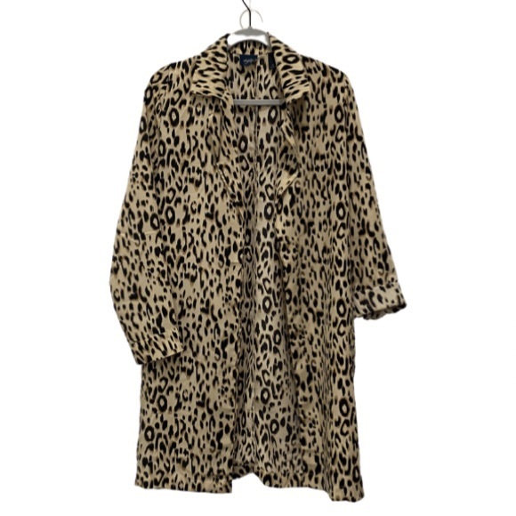 Daytrip Jackets & Blazers - Lightweight Animal Print Long Jacket